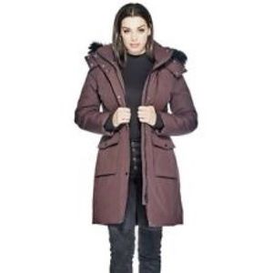 Guess Down Parka Coat Anorak Faux Fur Waterproof